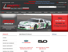 Tablet Screenshot of kineticracingparts.com